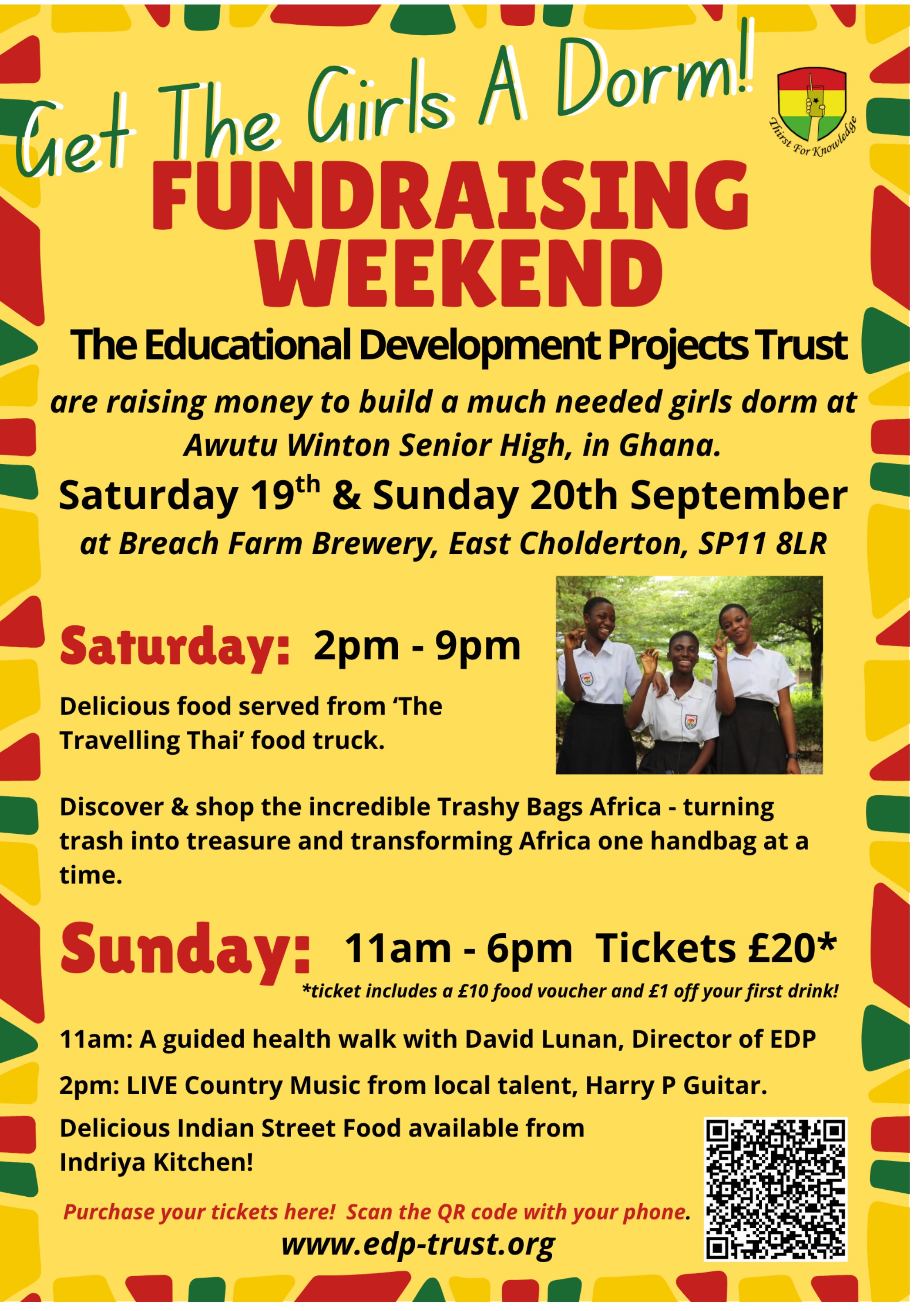 Get The Girls A Dorm! Fundraising Weekend